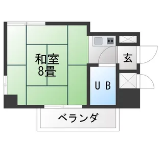 パリーマンション【10階】の間取り