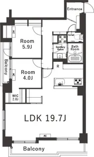 Belleviage Maenocho【5階】の間取り