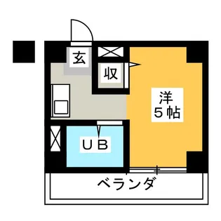 プラザ・ドゥ・スプライト【4階】の間取り
