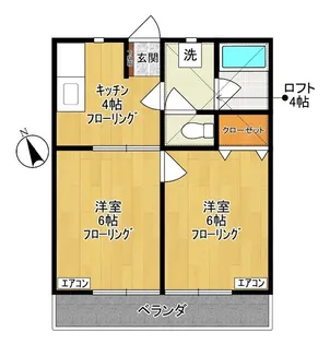 ペアハイムV【2階】の間取り