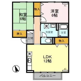 フレマリール八代 B棟【2階】の間取り