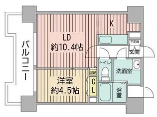 UURコート札幌北3条【11階】の間取り