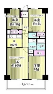 クレストヒル中野木【6階】の間取り