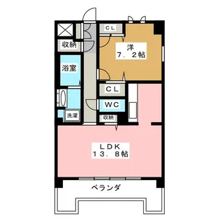 メゾン・グランドゥール【8階】の間取り