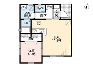 リーブルファイン南桜井【1階】の間取り