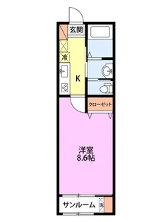 ウィストンヴィラ【2階】の間取り