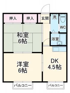 クリーンハイツ宮西【3階】の間取り