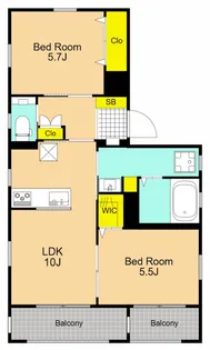 CREST COURT【2階】の間取り