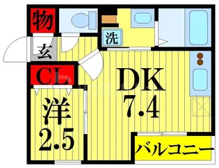 パークブルーノ谷塚【2階】の間取り