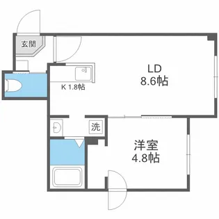パティーナ南澄川【1階】の間取り