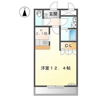 メゾン・ド・プランタン【1階】の間取り