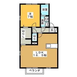 グラシューズ【2階】の間取り