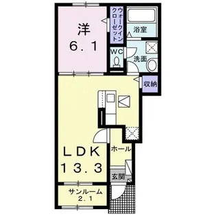 イル パラッツォ【1階】の間取り