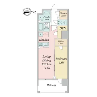 グランカーサ一番町【6階】の間取り