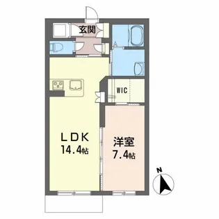 メゾンマスト盛南中央III【1階】の間取り