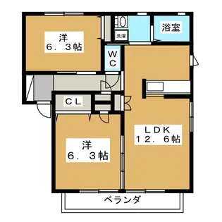 メゾン・シャルム【2階】の間取り