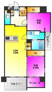 alivio76【4階】の間取り