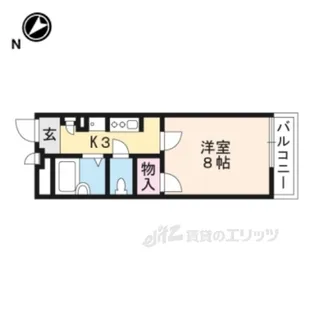 レオパレスルーチェ笠山【2階】の間取り