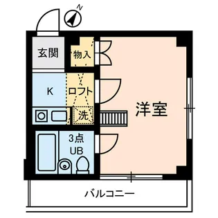 イリス三田【3階】の間取り