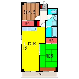 泉コープ【5階】の間取り