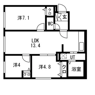 NOBLE Charmant(ノーブルシャルマン)元町【2階】の間取り