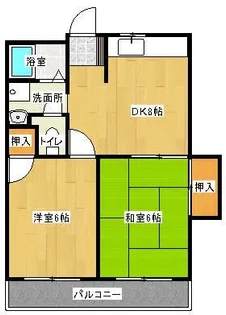 ベルグラーデ城北【3階】の間取り