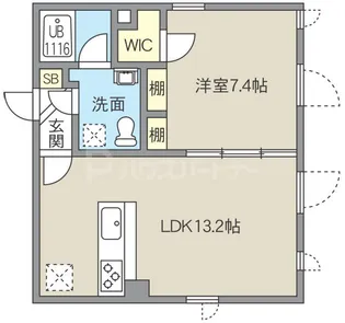 レピュア池袋本町レジデンス【5階】の間取り