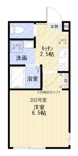 シャトー鷹取【2階】の間取り