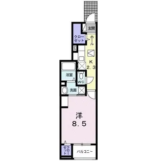 シャトーイン・ハーモニーI【1階】の間取り