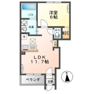 プランドール【1階】の間取り