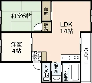 木本レジデンスB【3階】の間取り