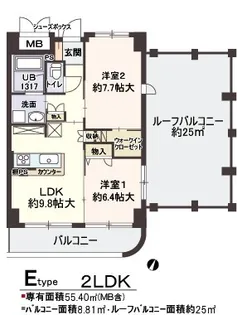 Villa淀川【9階】の間取り