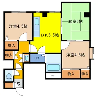 フェリス千歳【4階】の間取り