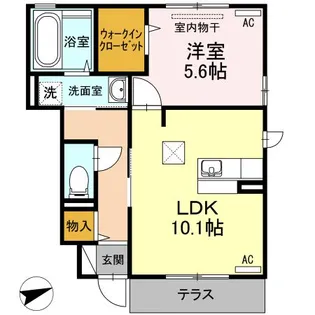 ル・アーブル A棟【1階】の間取り