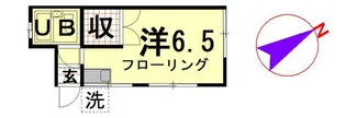サンワコーポ【1階】の間取り
