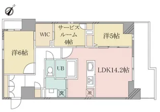 パリスコート【6階】の間取り