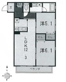 イレブン【2階】の間取り