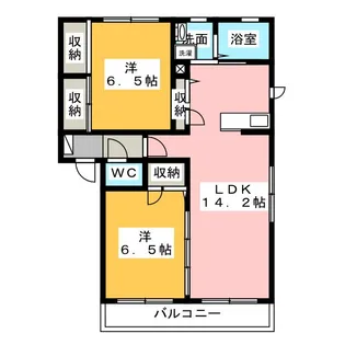 シャンティアA【1階】の間取り