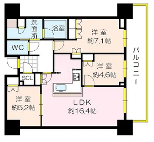 グランドメゾン新梅田タワーザクラブレジデンス【31階】の間取り