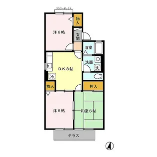 ニュースターズA【1階】の間取り