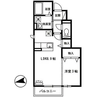 ガイア【1階】の間取り