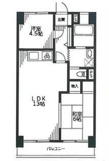 光シャンブル品川東八ツ山公園【7階】の間取り