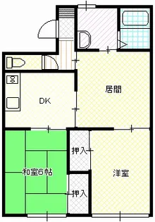 シャトレ若松【2階】の間取り