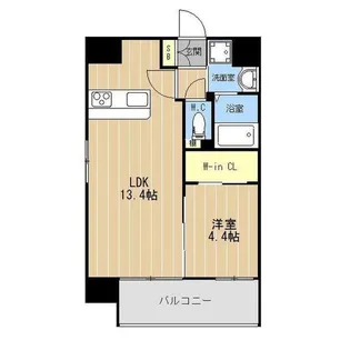 LIBTH坪井アネックス【9階】の間取り