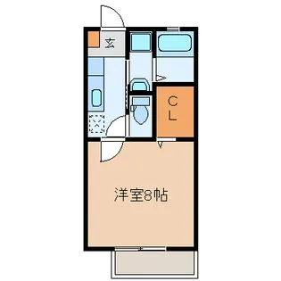 イーストタウンB【1階】の間取り