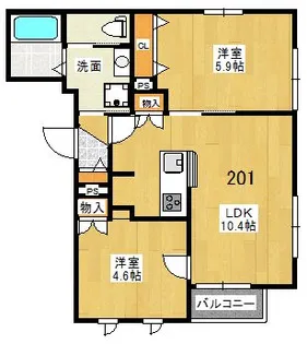 ウィン椎名町【2階】の間取り
