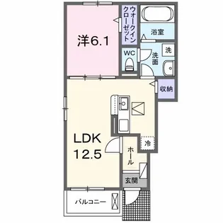 ベント ルクス【1階】の間取り