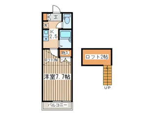 ジュネス茅ヶ崎【2階】の間取り