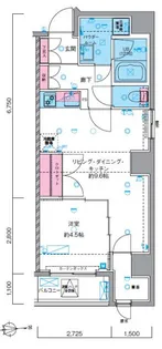 GENOVIA南千住VII【7階】の間取り