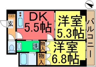 エマーレ新小岩【11階】の間取り